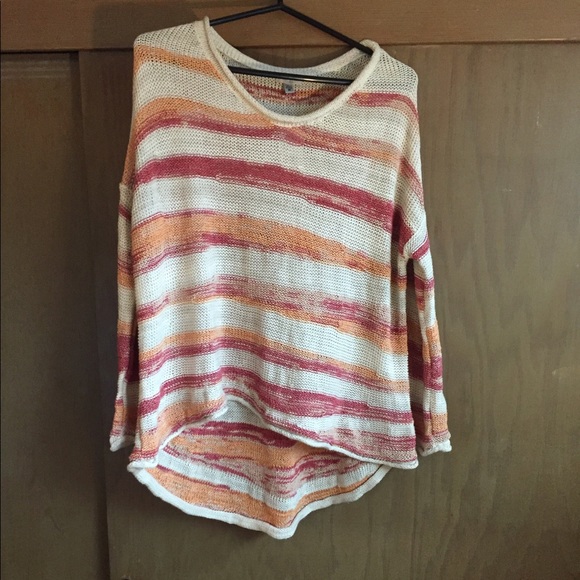 Urban Outfitters Ecote Striped High Low Sweater - Picture 3 of 5